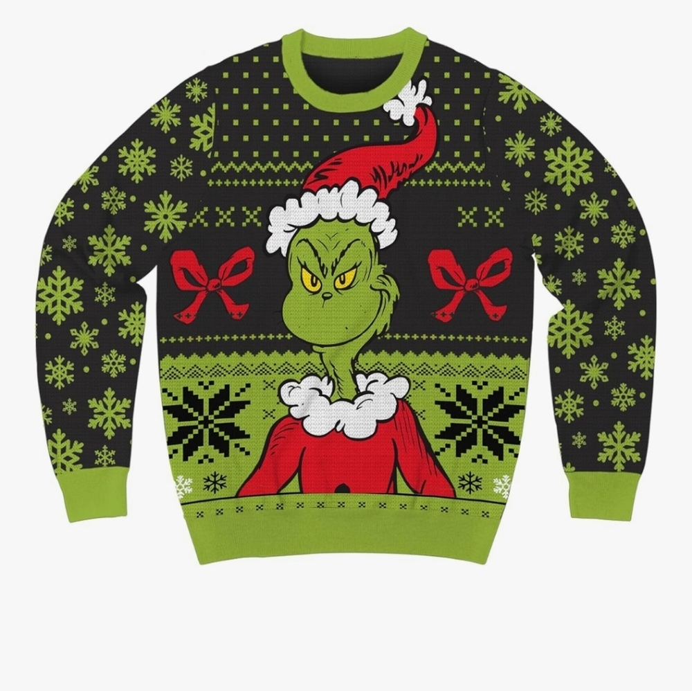 The Grinch Who Stole Christmas Dr. Suess Holiday Sweater Unisex XXL